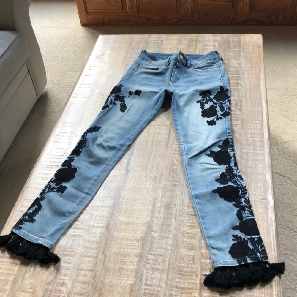 Embroidered jeans
